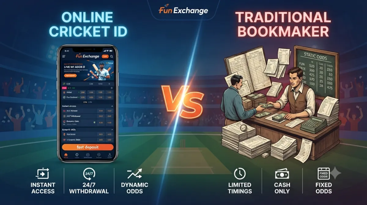Online Cricket ID vs Traditional Bookmaker: Which is Better?